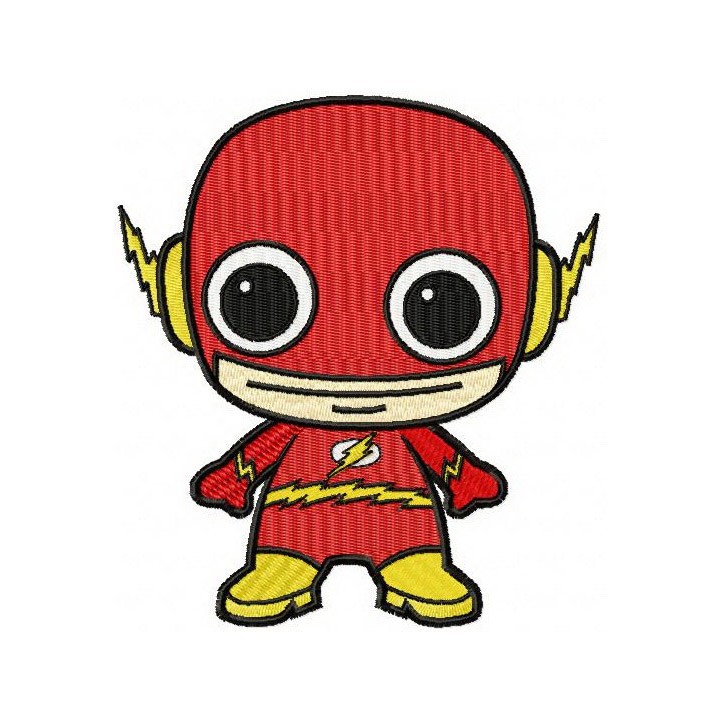 Chibi Flash embroidery design - Embroidery Design