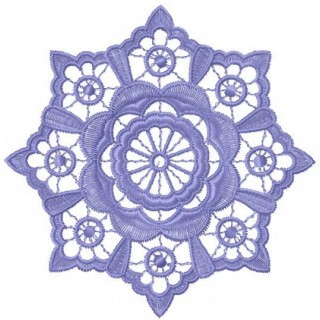 Flower lace embroidery design - Embroidery Design