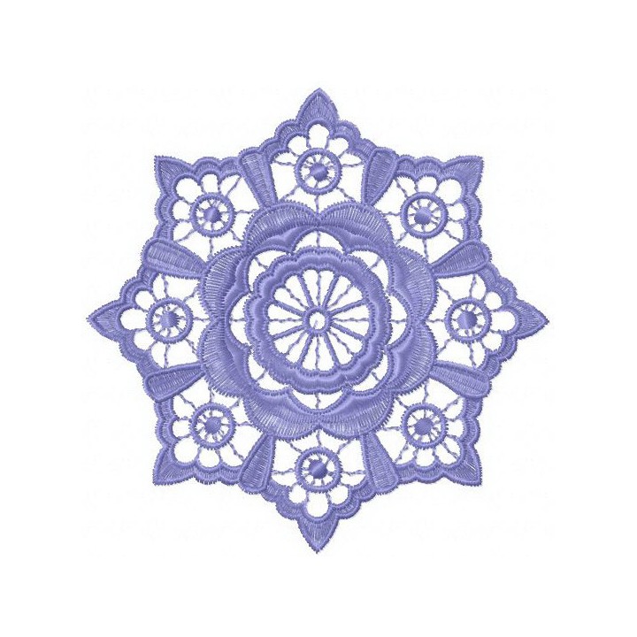 Flower lace embroidery design - Embroidery Design