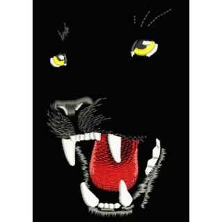 Wild Cat embroidery design - Embroidery Design