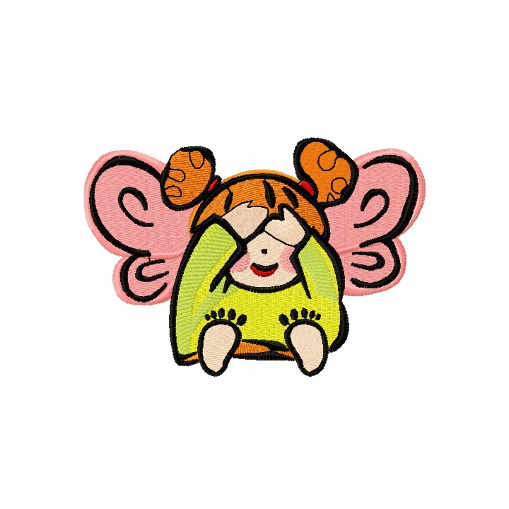 Cute little fairy 3 embroidery design - Embroidery Design