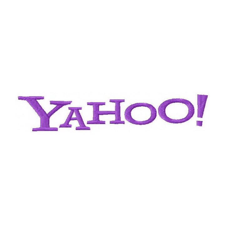 Yahoo logo embroidery design - Embroidery Design