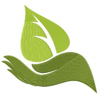 Hand of nature embroidery design - Embroidery Design