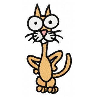 Crazy cat 9 embroidery design - Embroidery Design