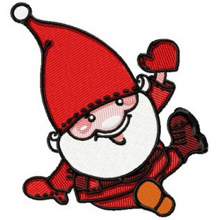 Santa Claus hello my friends embroidery design - Embroidery Design