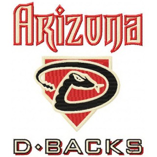 Arizona Diamonbacks alternative logo 2 embroidery design - Embroidery Design