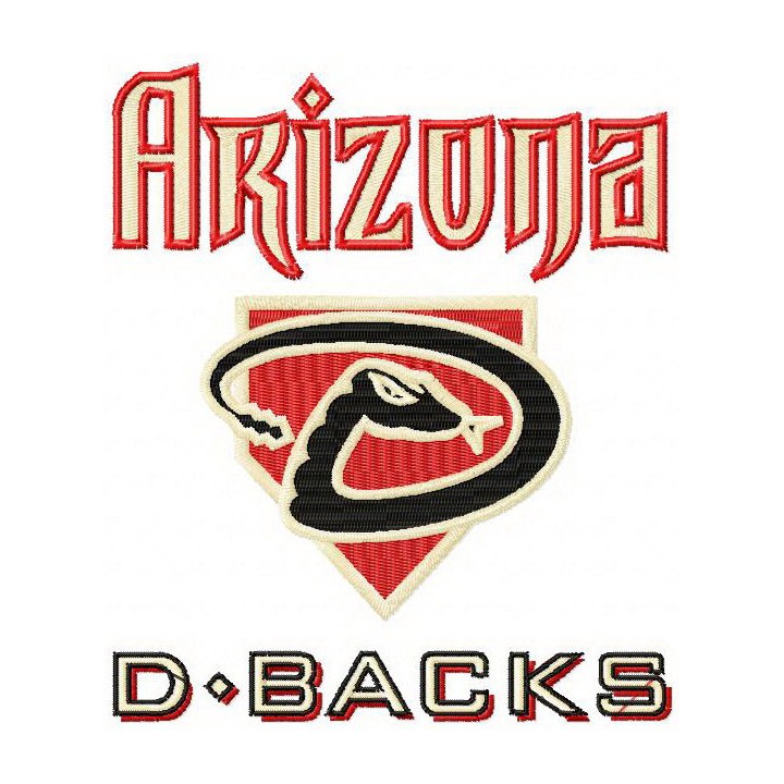 Arizona Diamonbacks alternative logo 2 embroidery design - Embroidery Design