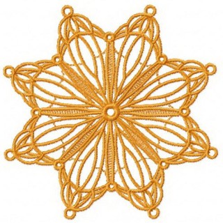 Snowflake 3 embroidery design - Embroidery Design