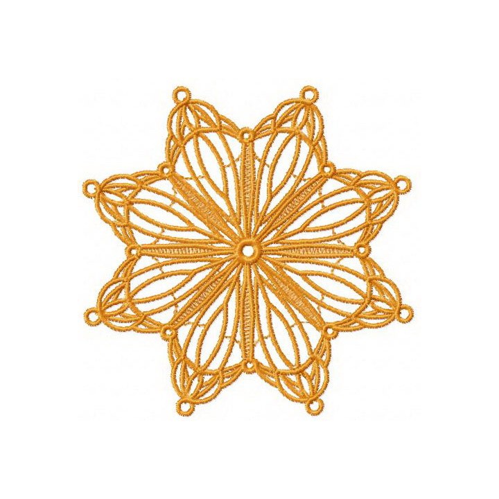 Snowflake 3 embroidery design - Embroidery Design