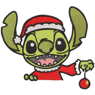 Stitch Grinch embroidery design - Embroidery Design