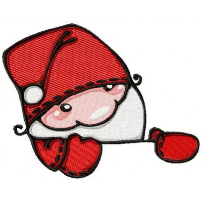 Little Santa 2 embroidery design featuring a jolly Santa Claus, perfect for holiday-themed stitching projects.