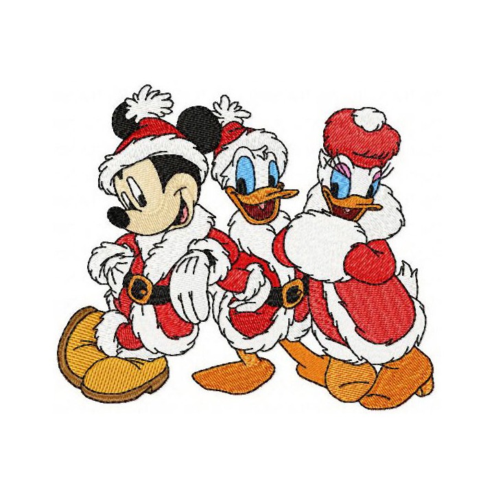 Christmas for three friends embroidery design - Embroidery Design