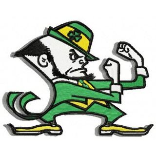 Notre Dame Fighting Irish alternative logo embroidery design - Embroidery Design