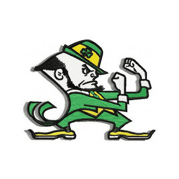 Notre Dame Fighting Irish alternative logo embroidery design - Embroidery Design