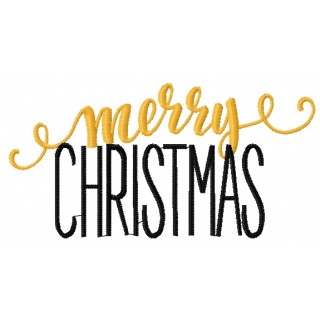 Merry Christmas 12 embroidery design - Embroidery Design