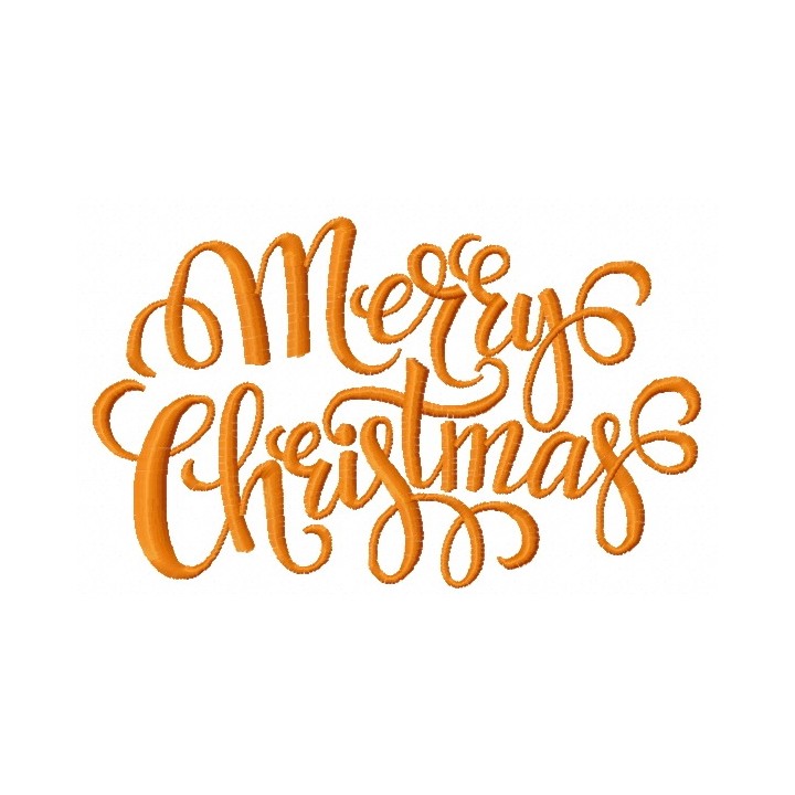 Merry Christmas 11 embroidery design - Embroidery Design