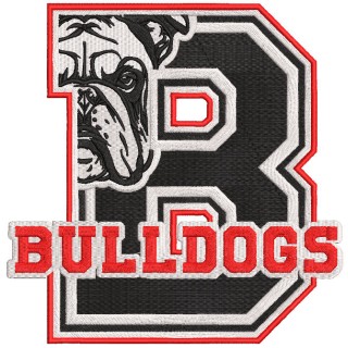 Georgia Bulldogs Art logo embroidery design - Embroidery Design