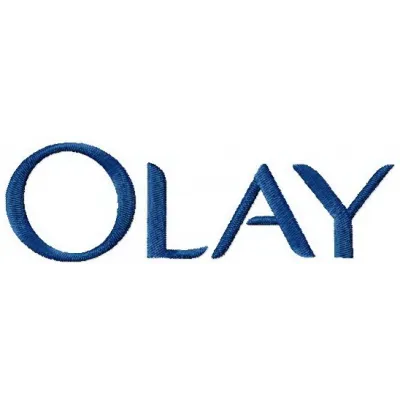 Olay embroidery design featuring elegant patterns for cosmetics-themed stitching on tote bags or hoodies.