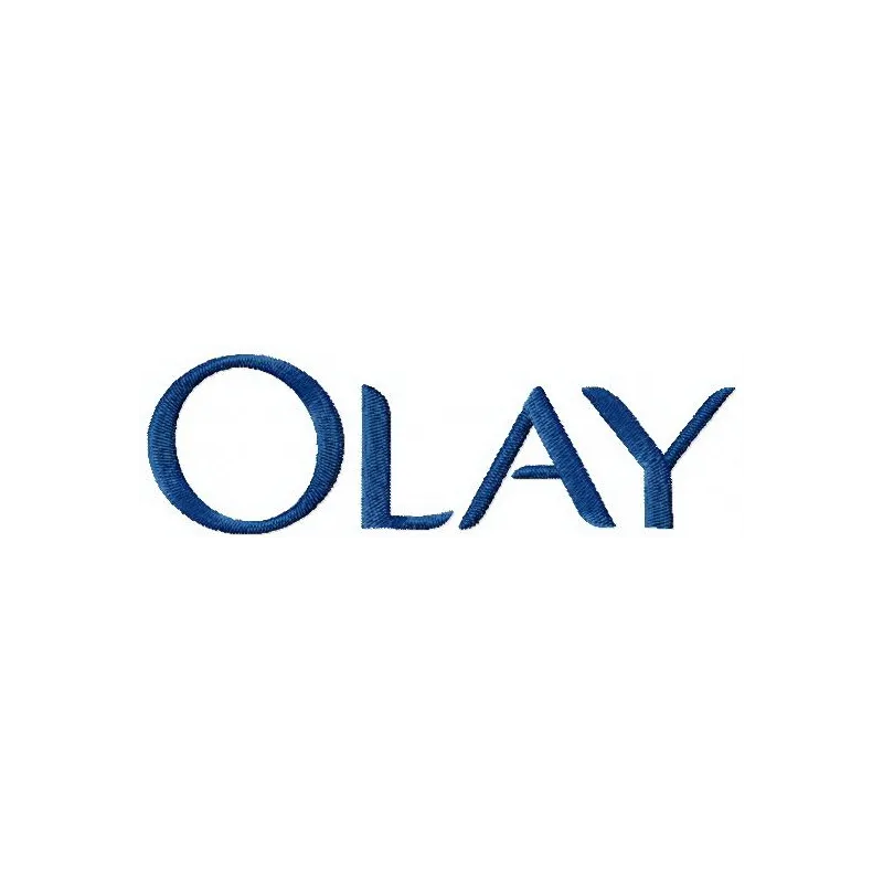 Olay embroidery design featuring elegant patterns for cosmetics-themed stitching on tote bags or hoodies.