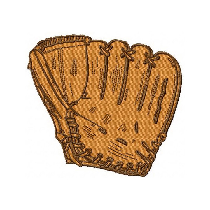 Baseball glove 2 embroidery design - Embroidery Design