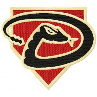 Arizona Diamondbacks cap insignia embroidery design - Embroidery Design
