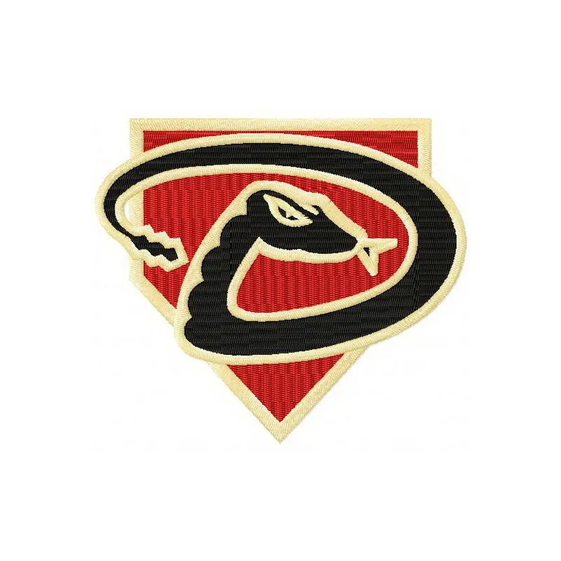 Embroidery design of the Arizona Diamondbacks cap insignia, showcasing the logo for stitching on caps.