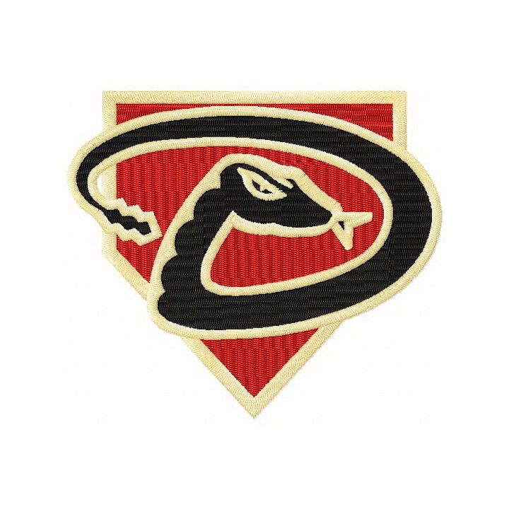 Arizona Diamondbacks cap insignia embroidery design - Embroidery Design