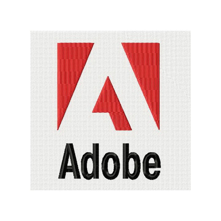 Adobe logo embroidery design - Embroidery Design