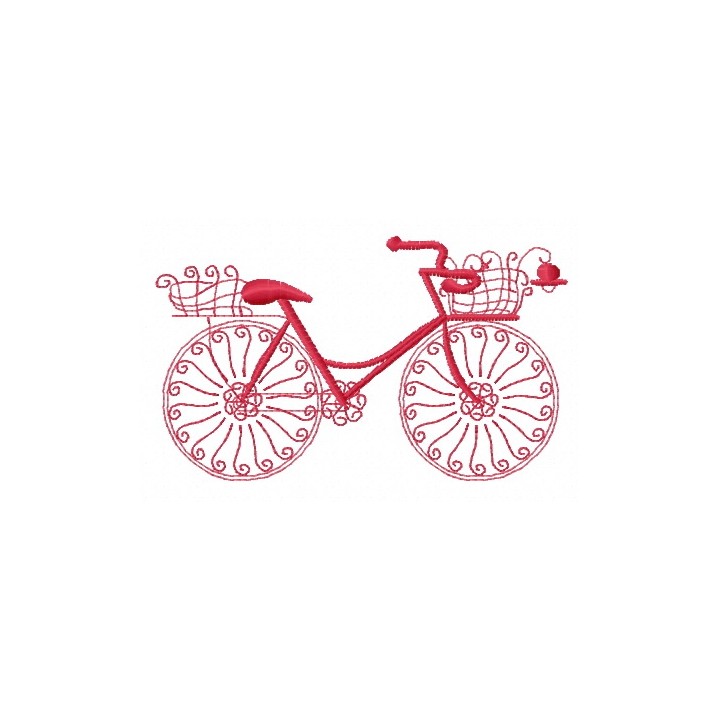 Bicycle 6 embroidery design - Embroidery Design