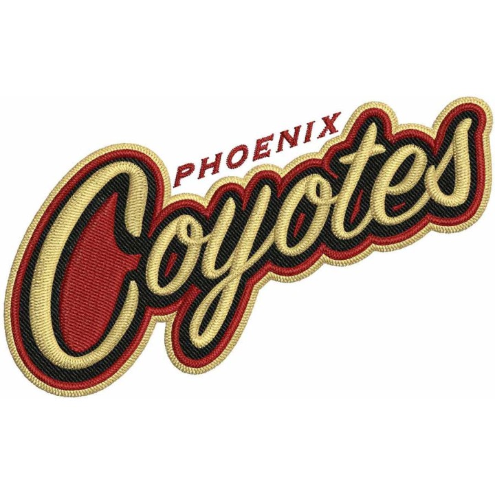 Phoenix Coyotes alternative logo embroidery design - Embroidery Design