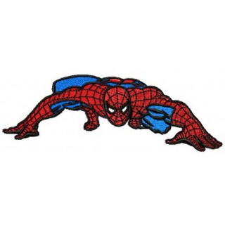 Spiderman climbing embroidery design - Embroidery Design
