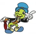 Jiminy Cricket 2 embroidery design featuring a whimsical character from Pinocchio, perfect for creative stitching projects.