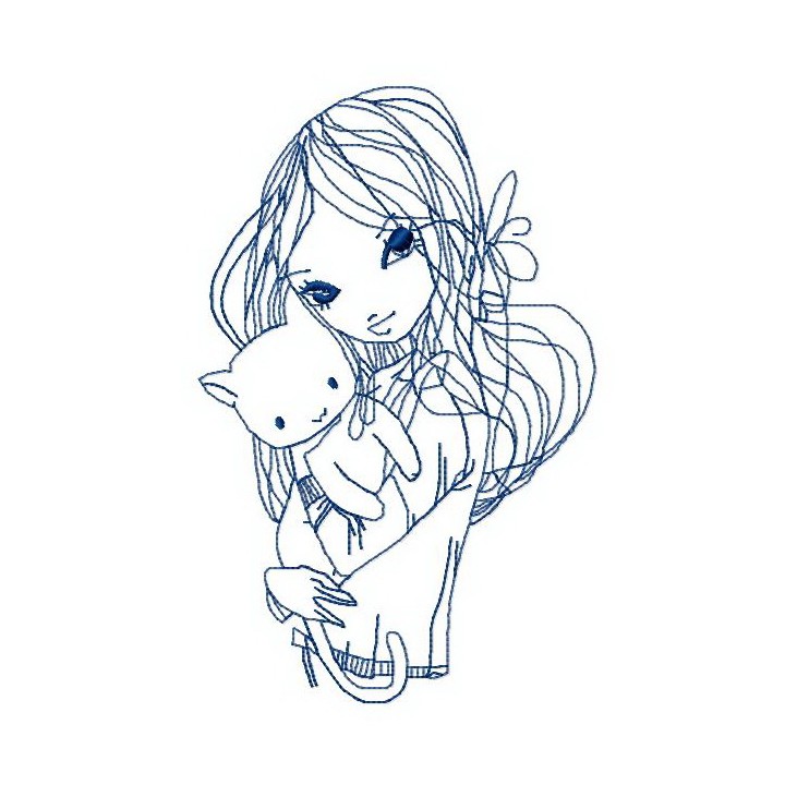 Lovely pet 3 embroidery design - Embroidery Design