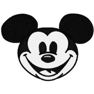Mickey Mouse face applique embroidery design - Embroidery Design