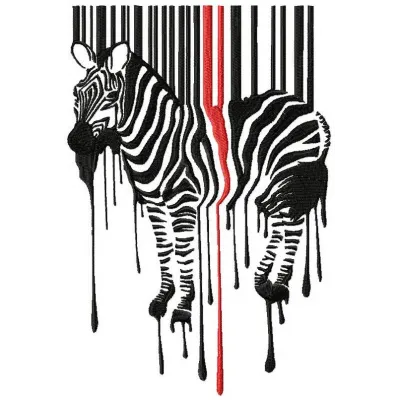 Hiding zebra embroidery design featuring a playful zebra motif, ideal for stitching on t-shirts and tote bags.