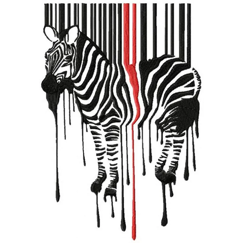 Hiding zebra embroidery design featuring a playful zebra motif, ideal for stitching on t-shirts and tote bags.
