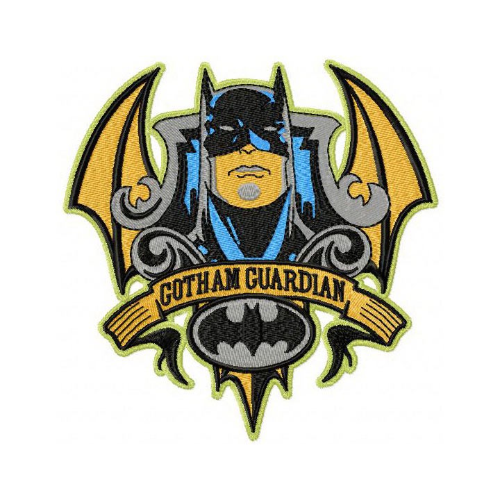 Batman Gotham Guardian embroidery design - Embroidery Design