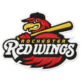 Rochester Red Wings team logo embroidery design - Embroidery Design