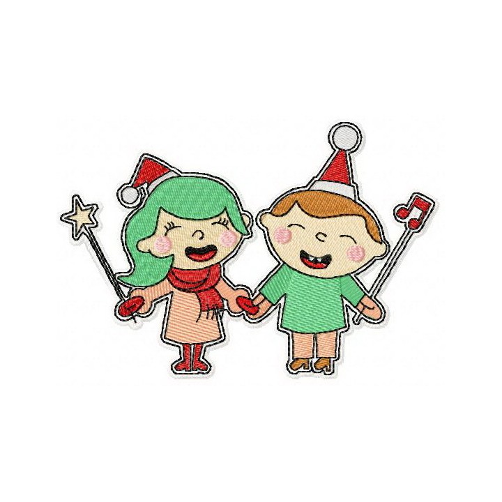 We wish you a Merry Christmas embroidery design - Embroidery Design