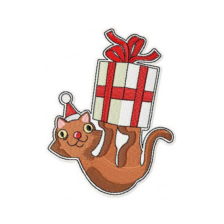 Your Christmas present embroidery design - Embroidery Design