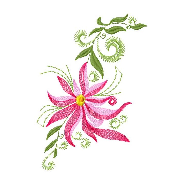 Flower 43 embroidery design - Embroidery Design