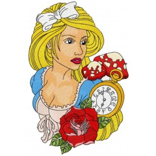 Alice in Wonderland 10  embroidery design - Embroidery Design