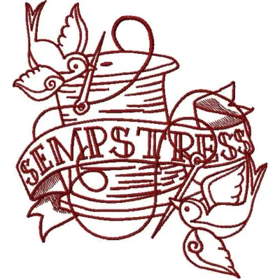 Sempstress 2 embroidery design featuring intricate stitching patterns ideal for crafting on various fabrics.