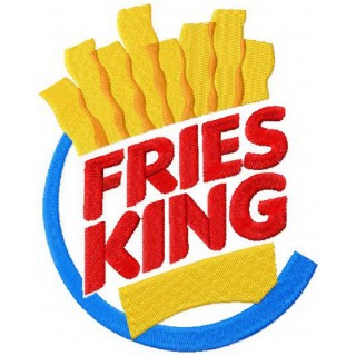 Fries King embroidery design - Embroidery Design
