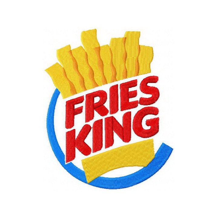 Fries King embroidery design - Embroidery Design