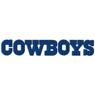 Dallas Cowboys wordmark logo embroidery design - Embroidery Design