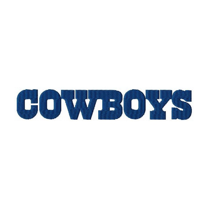 Dallas Cowboys wordmark logo embroidery design - Embroidery Design