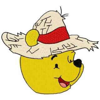 Pooh hat embroidery design - Embroidery Design