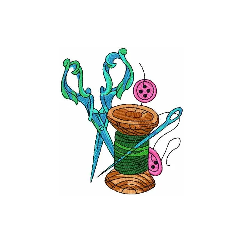 Preview of Needlework Set 2 embroidery design featuring intricate stitching patterns for various crafts.