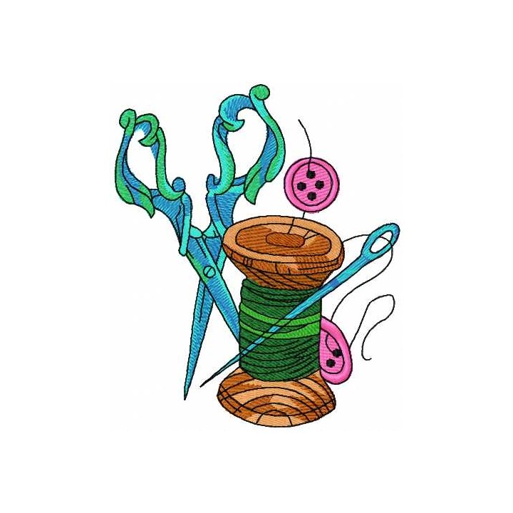 Needlework set 2 embroidery design - Embroidery Design